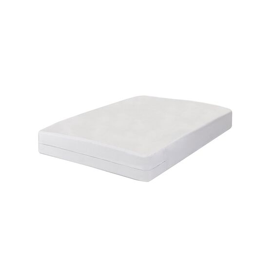 Fresh Ideas All-In-One Zippered Boxspring Encasement Cover, WHITE, hi-res image number null