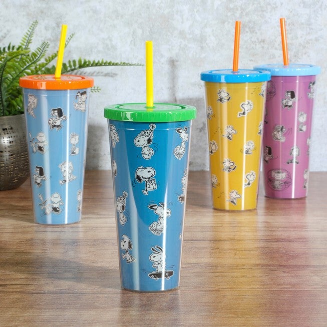 Set of 4 Snoopy and Pals Tumblers, , on-hover image number null