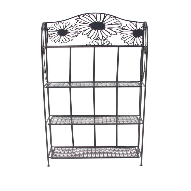 Black Iron Traditional Baker'S Rack, BLACK, hi-res image number null