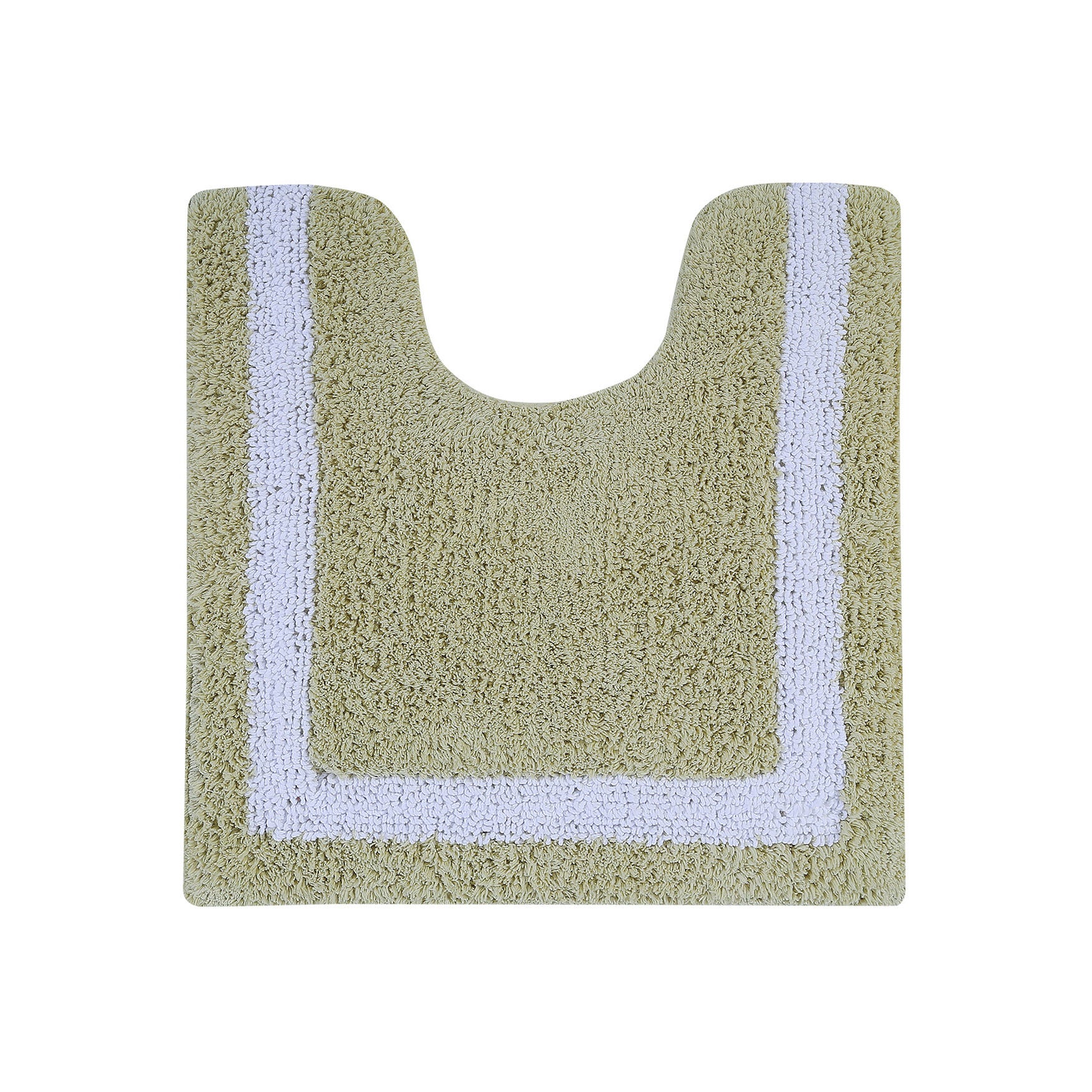 Hotel Collection 100% Cotton 20 inches X 20 inches Contour Bath Rug, SAGE WHITE, hi-res image number 0