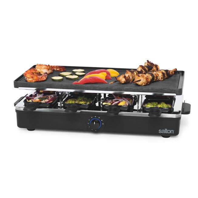 Party Grill & Raclette, 8 Person, BLACK, hi-res image number null
