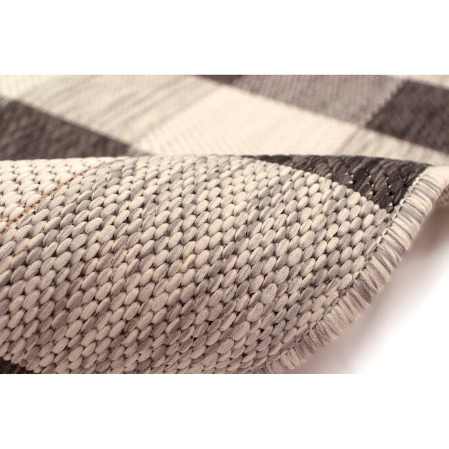 Liora Manne Portofino Texture Plaid Indoor/Outdoor Rug, , alternate image number null