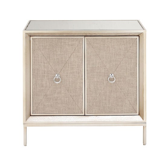 Beige Wood Glam Cabinet, 32x32x16, BLACK, hi-res image number null