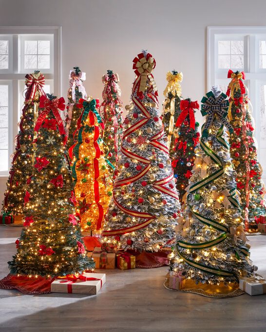 Fully Decorated Pre-Lit 6-Ft. Pop-Up Christmas Tree, , alternate image number null
