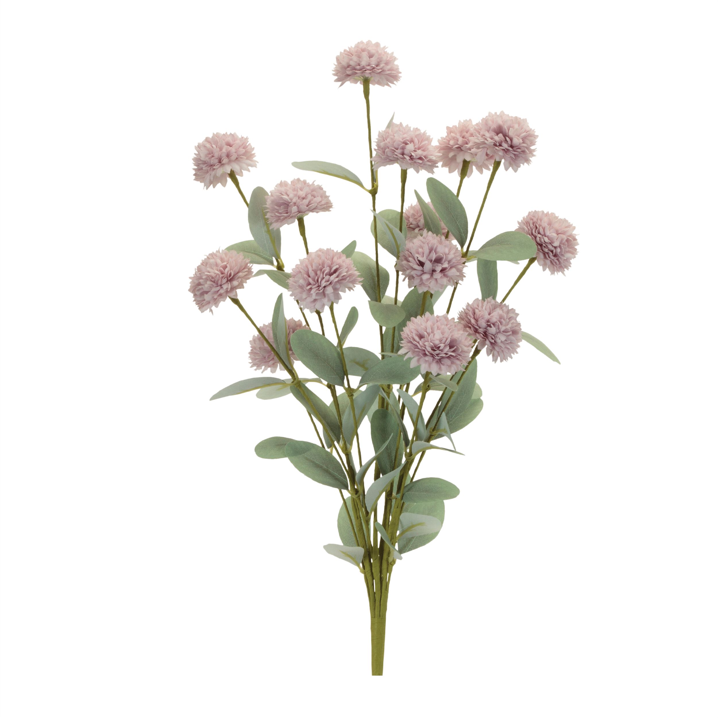 Mini Mum Floral Bush Set of 4, PURPLE GREEN, hi-res image number 0