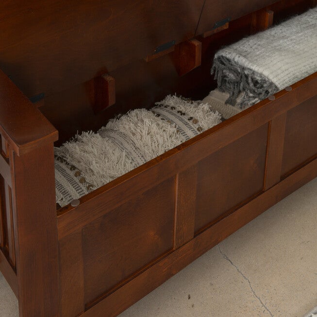 Split Seat Storage Bench, , alternate image number null