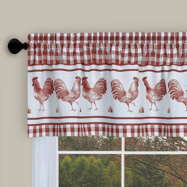 Barnyard Window Curtain Tier Pair and Valance Set, , alternate image number 2