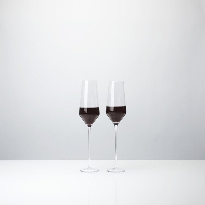 Angled Crystal Bordeaux Glasses, , alternate image number null