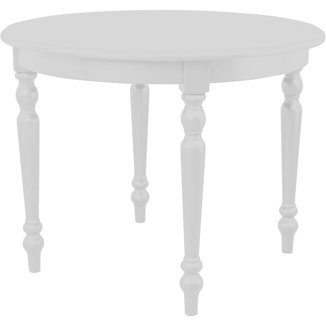 Philippe 5 Piece Dining Set, White, Round, WHITE, alternate image number null