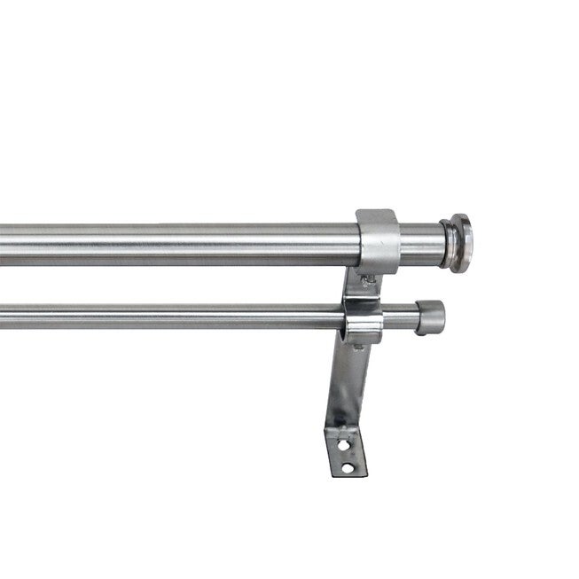 Imperial Corona Double Window Curtain Rod Set Window, , alternate image number null