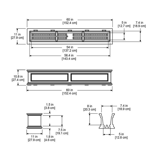 Fairfield 5FT Window Box, , on-hover image number 1