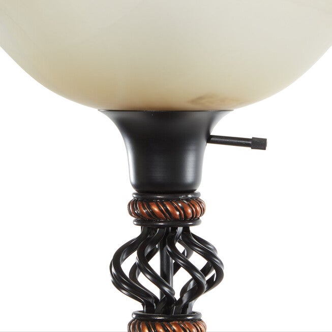 Black Metal Traditional Floor Lamp, , alternate image number 3