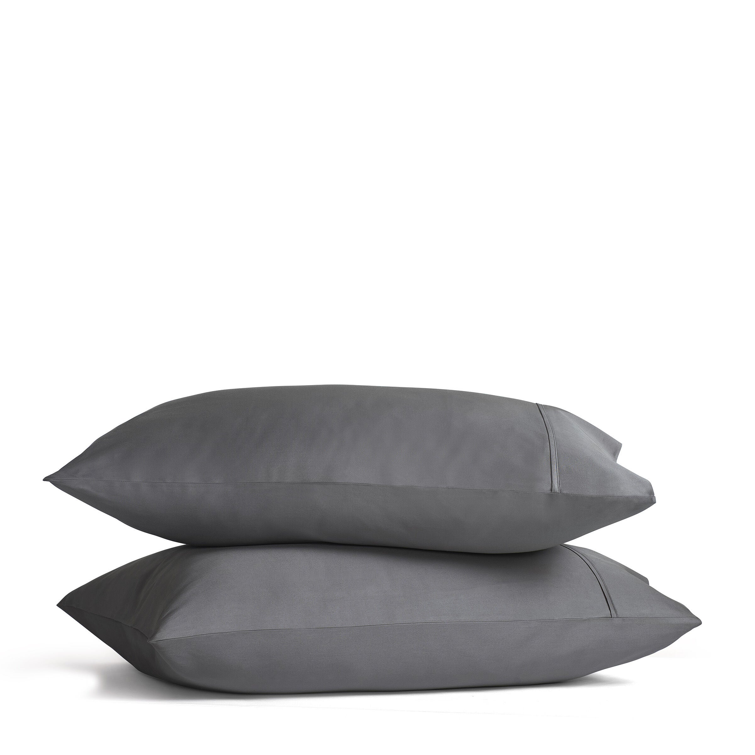 PREMIER SATEEN PILLOW CASE PAIR, GRAPHITE, hi-res image number 0