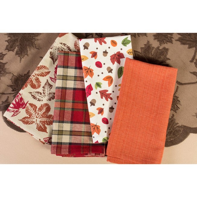 Rustic Leaves Napkin, Set of 6, , alternate image number null