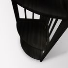 4-Shelf Corner Folding Bookcase-Black, , alternate image number null