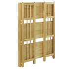 3-Shelf Folding Stackable Bookcase 27.5" Wide-Natural, , alternate image number null