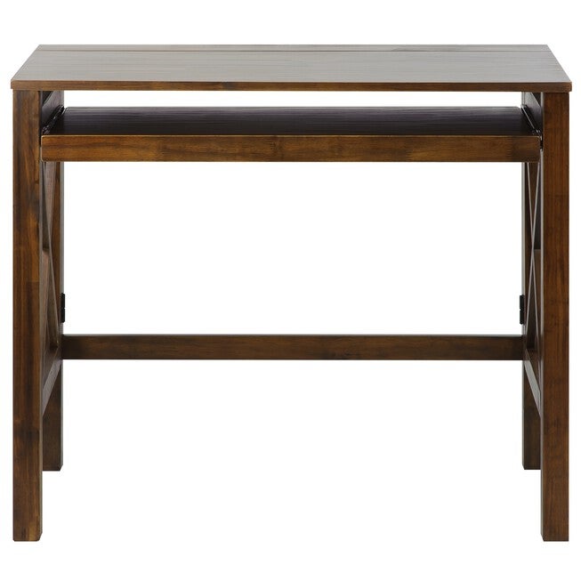 Montego Folding Desk with Pull-Out-Warm Brown, , alternate image number 3