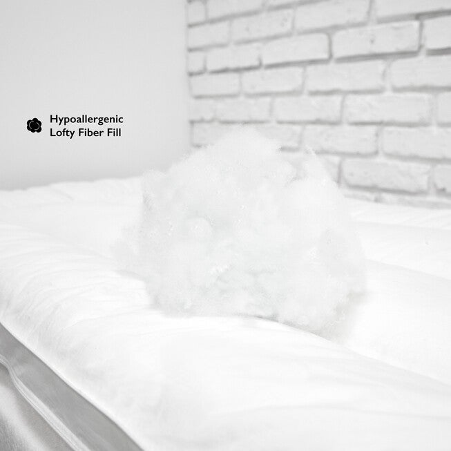 SensorPEDIC 2-Inch Down Alternative Fiber Cot Bed Topper with 100% Cotton Cover, , on-hover image number 1