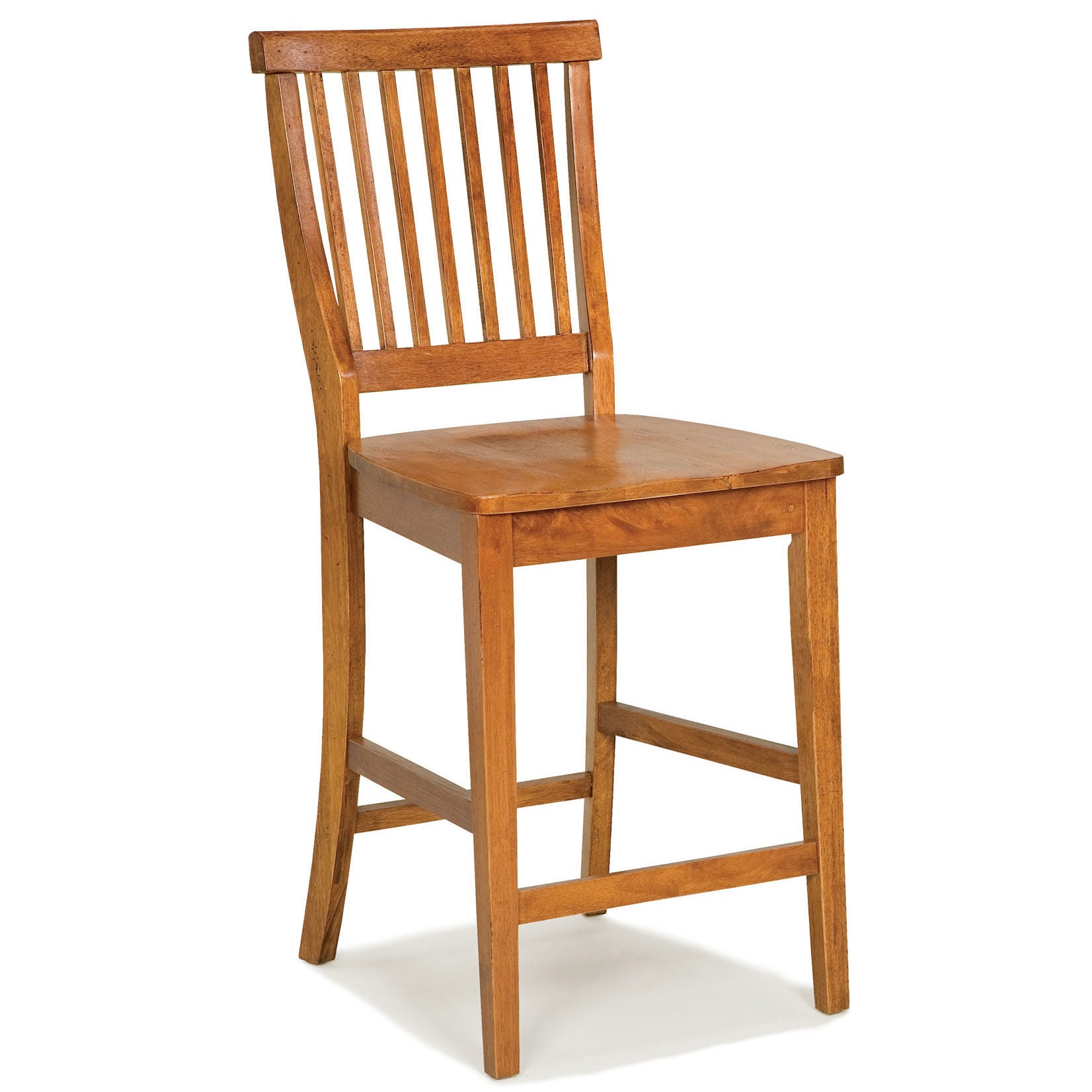 24 inches Bar Stool with Oak Finished Seat, OAK, hi-res image number 0