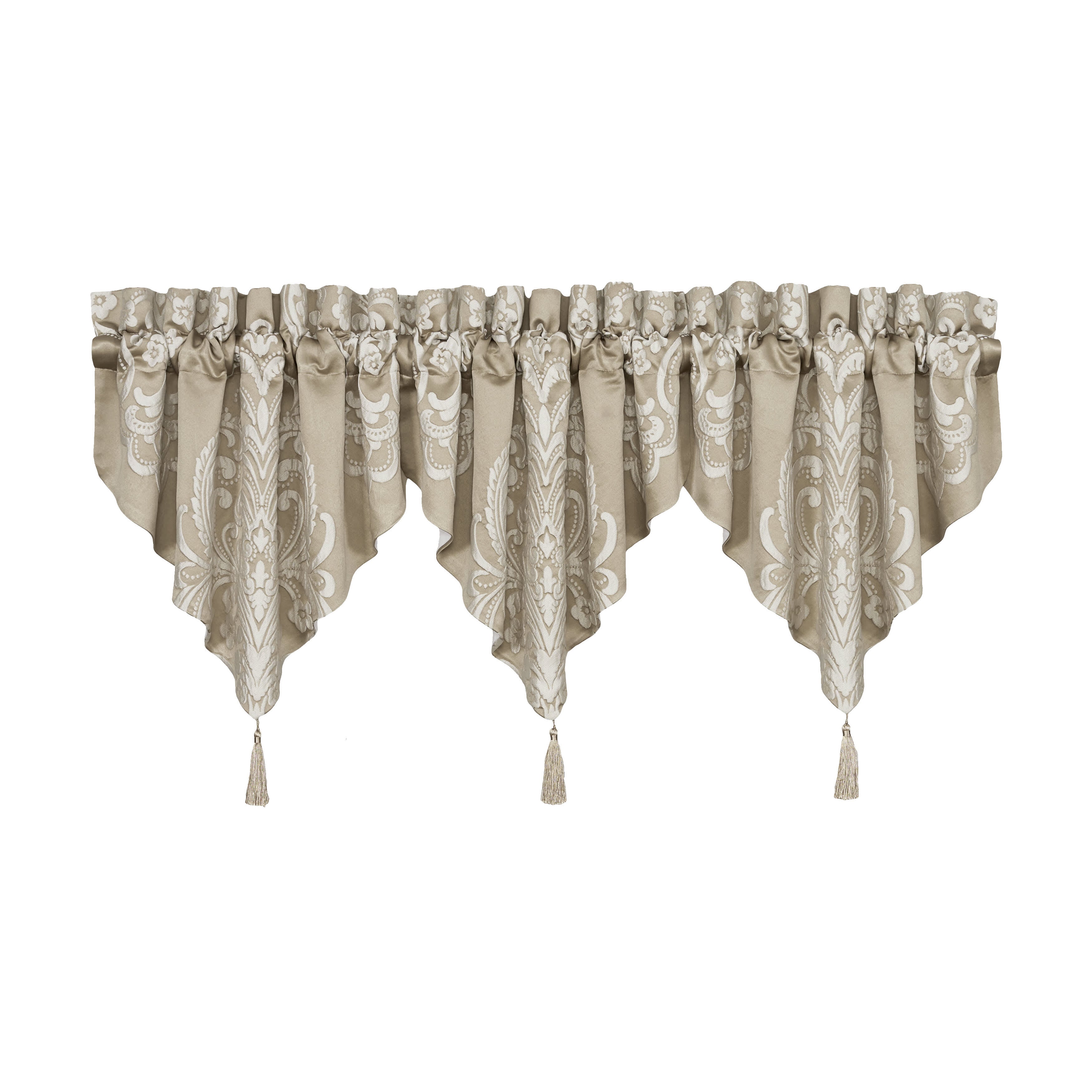Potenza Sand Window Ascot Valance, SAND, alternate image number 2