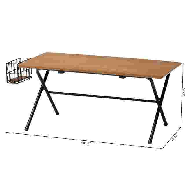 Full view of Mariela coffee table with basket