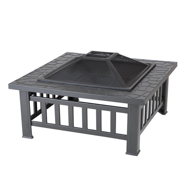 Stonemont Square Fire Pit, BLACK, hi-res image number null