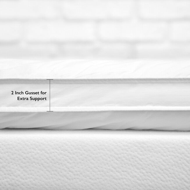 SensorPEDIC 2-Inch Down Alternative Fiber Cot Bed Topper with 100% Cotton Cover, , alternate image number 3