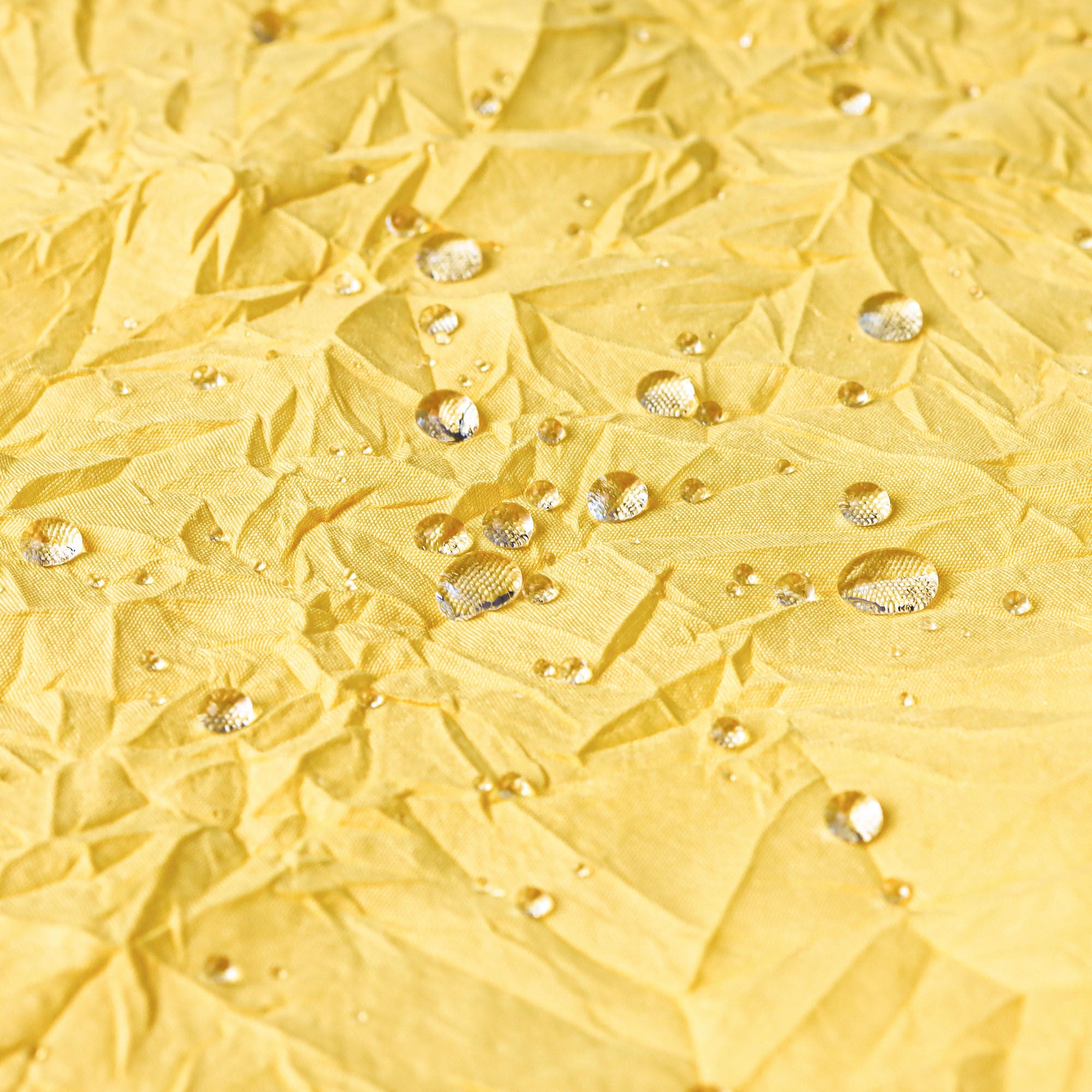 Crinkle Eco-friendly Water Repellent Solid Texture Shower Curtain, SUNSHINE, alternate image number 3