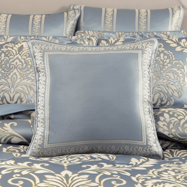 Lorenzo 18 Inch Square Decorative Throw Pillow, BLUE, alternate image number null