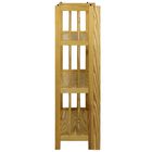 3-Shelf Folding Stackable Bookcase 27.5" Wide-Natural, , alternate image number null