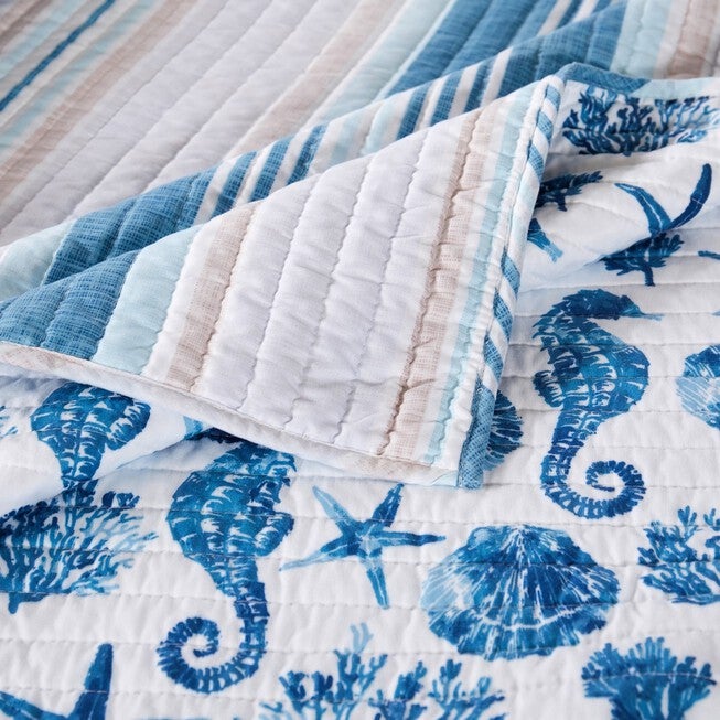 Pebble Beach Quilt And Pillow Sham Set, , alternate image number null