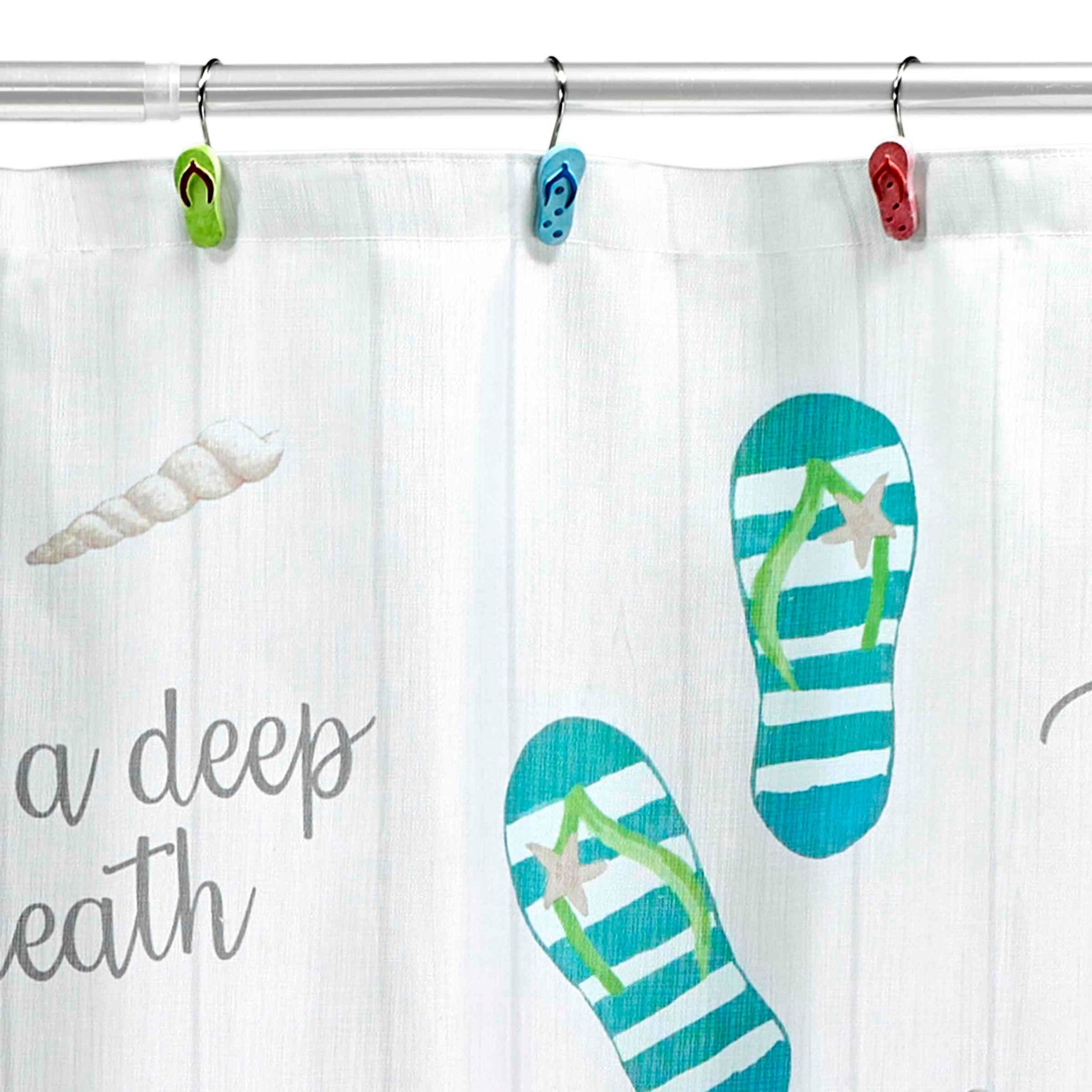 Novelty Shower Curtain, BEACH MODE, alternate image number 2