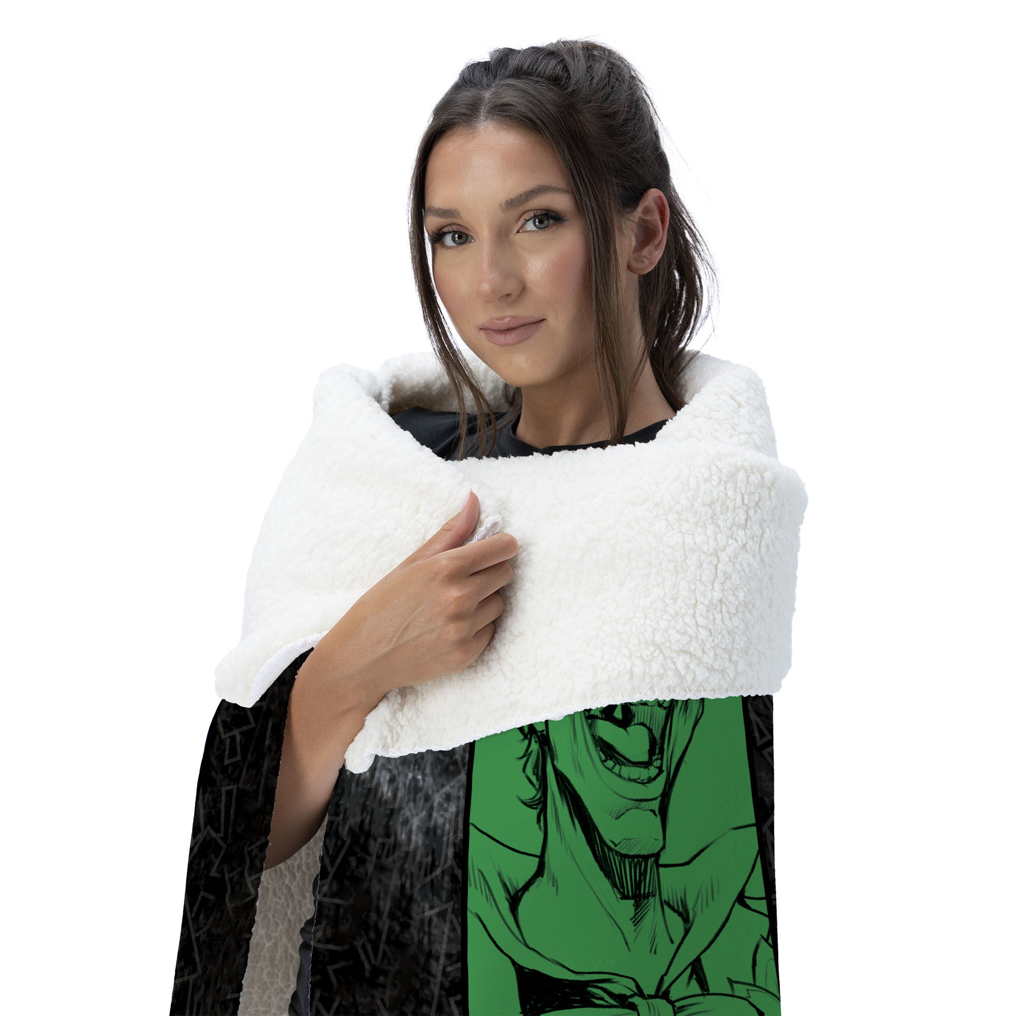 Warner Bros. DC Gotham Grin Silk Touch Sherpa Throw Blanket 50x60 Inches, GOTHAMTHROW, alternate image number 2