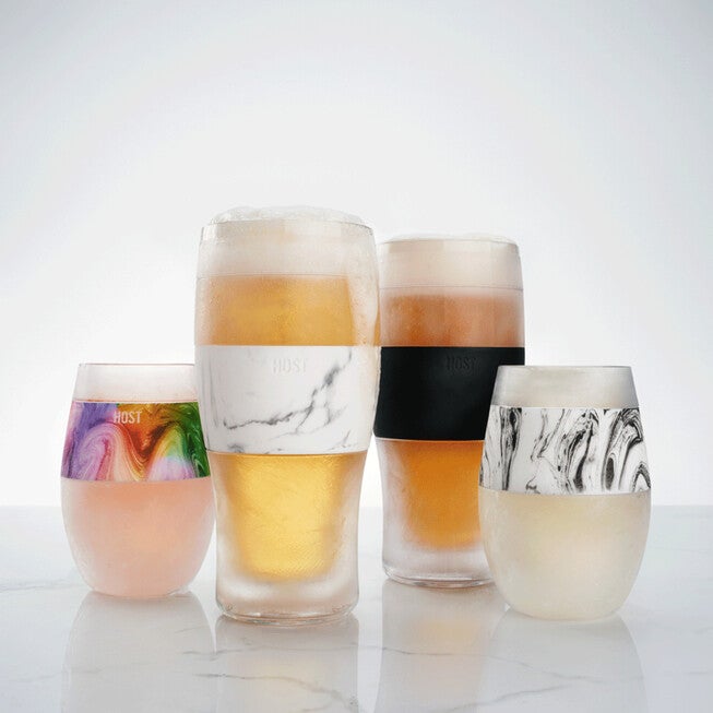 Beer Freeze Cooling Cups (Set Of 2) In Marble By, , alternate image number 6