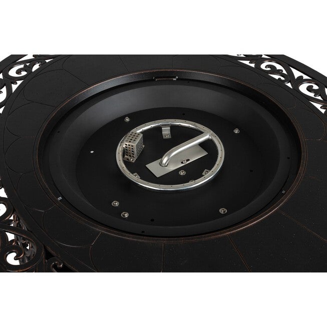 Toulon Oval Cast Aluminum LPG Fire Pit, , alternate image number null