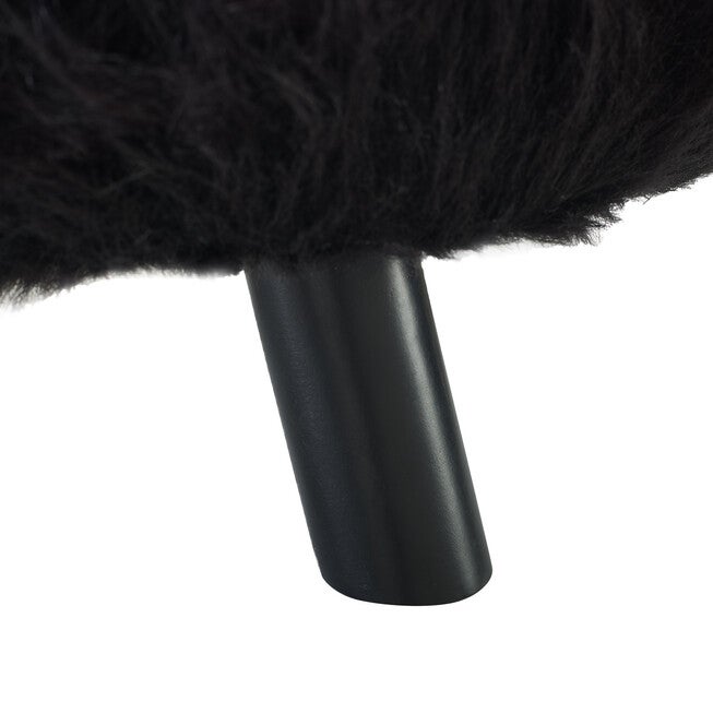 Faux Fur Foot Stool, , alternate image number 4