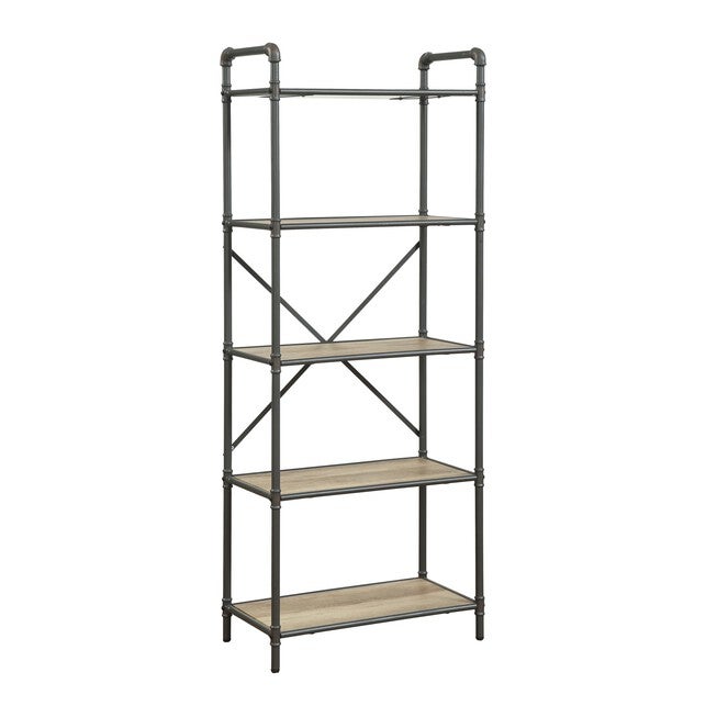 Bookshelf (5-Shelves), ANTIQUE OAK GRAY, hi-res image number null