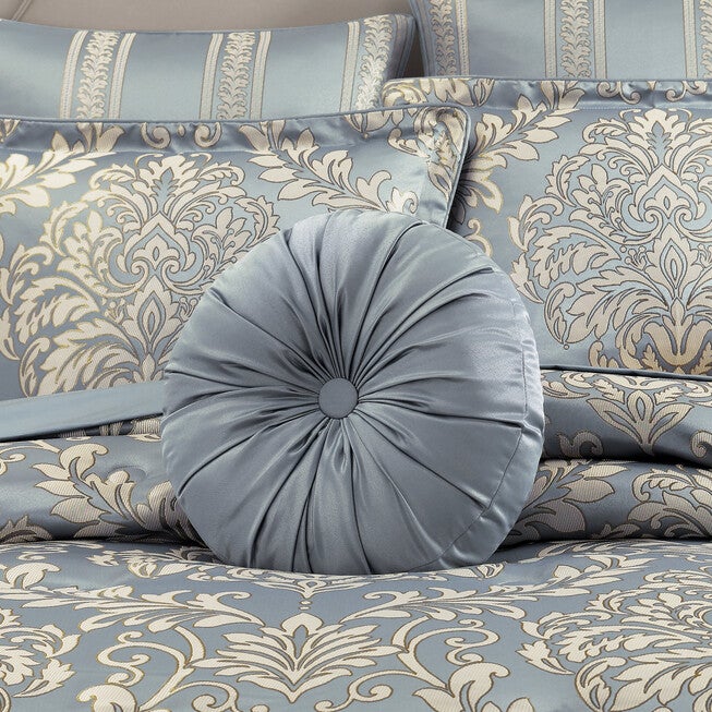 Lorenzo Round Decorative Throw Pillow, BLUE, alternate image number null