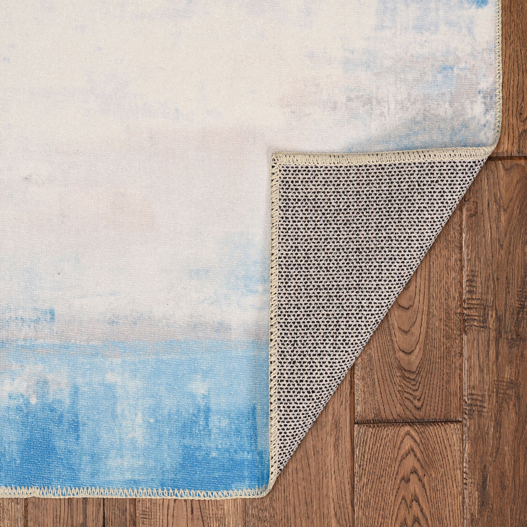 Washable Tiana Ivory/Blue Rug, , on-hover image number 1