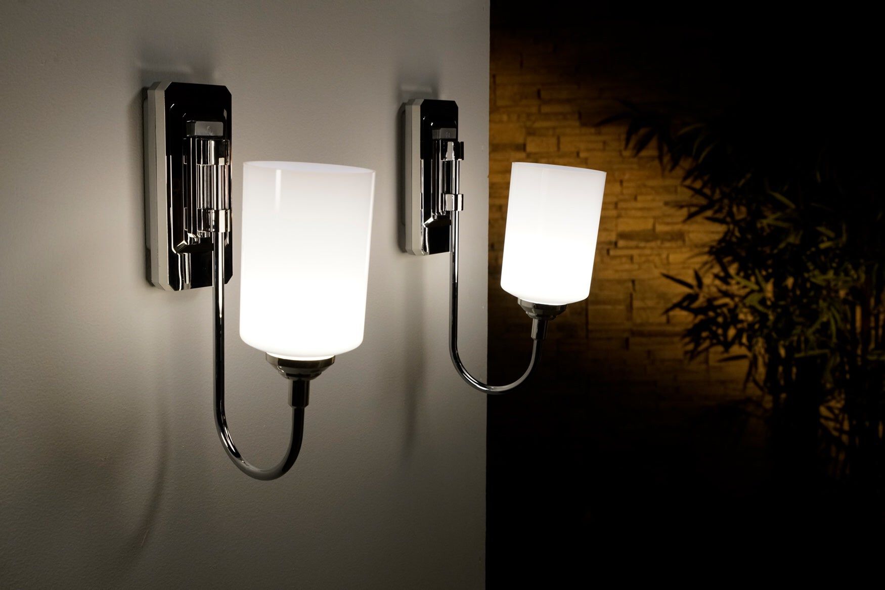 Smart Sconce&trade; Wireless Wall Light, CHROME, hi-res image number 0