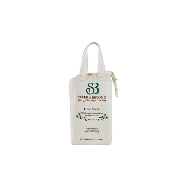 Organic Cotton Fitted Sheet, , on-hover image number 1
