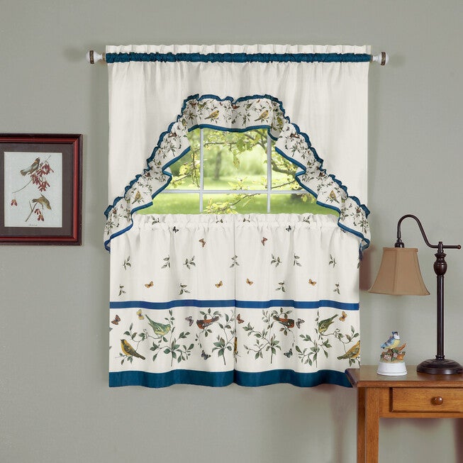 Lovebirds Printed Tier Set, IVORY, hi-res image number 0