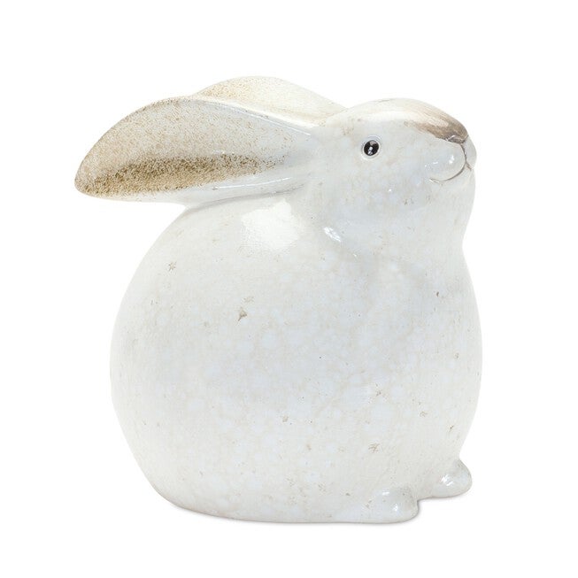 Bunny (Set of 4) 5.5 inchesH, 6 inchesH Terra Cotta, WHITE/BROWN, alternate image number 1