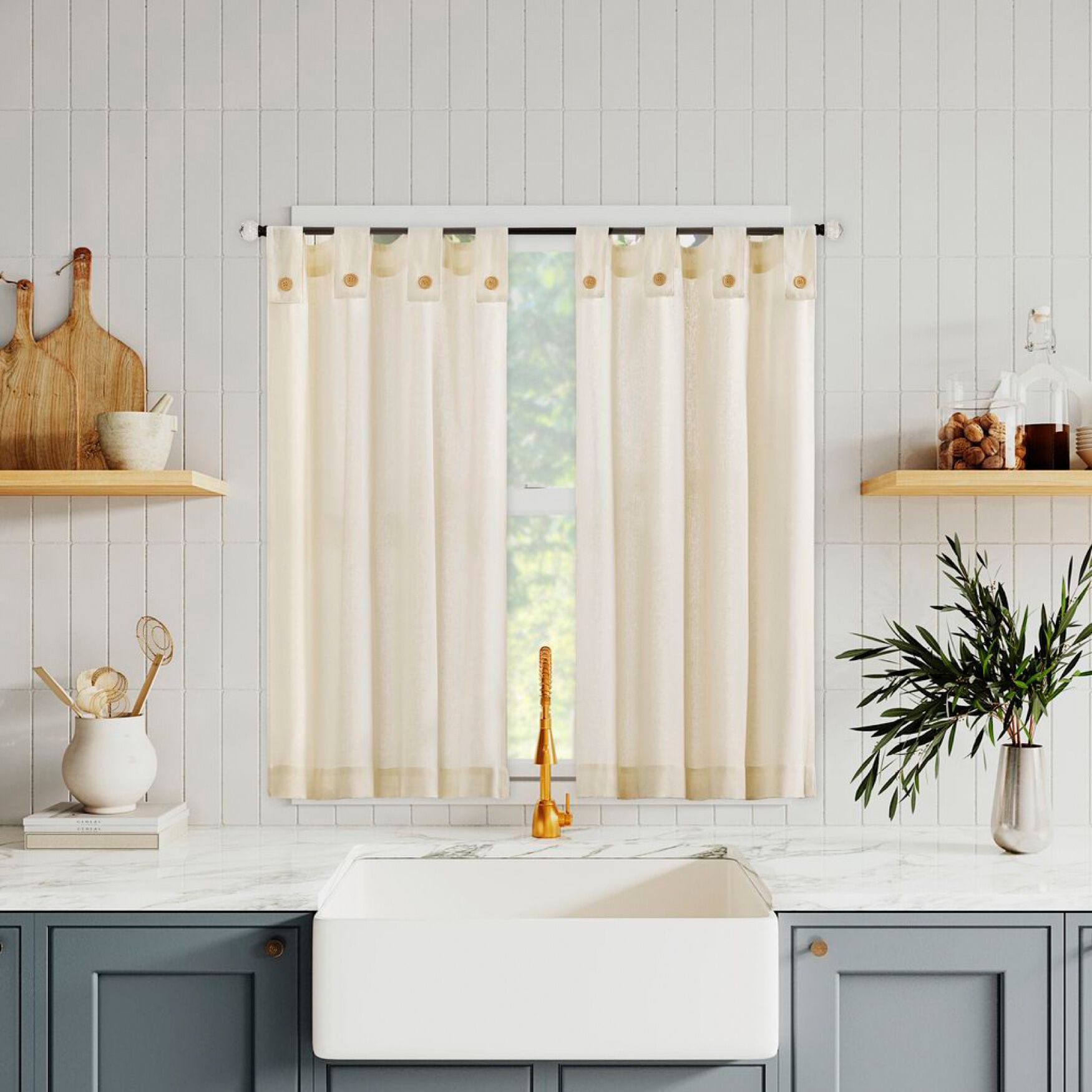Wythe Tiered Pair Valance Collection, , alternate image number 2