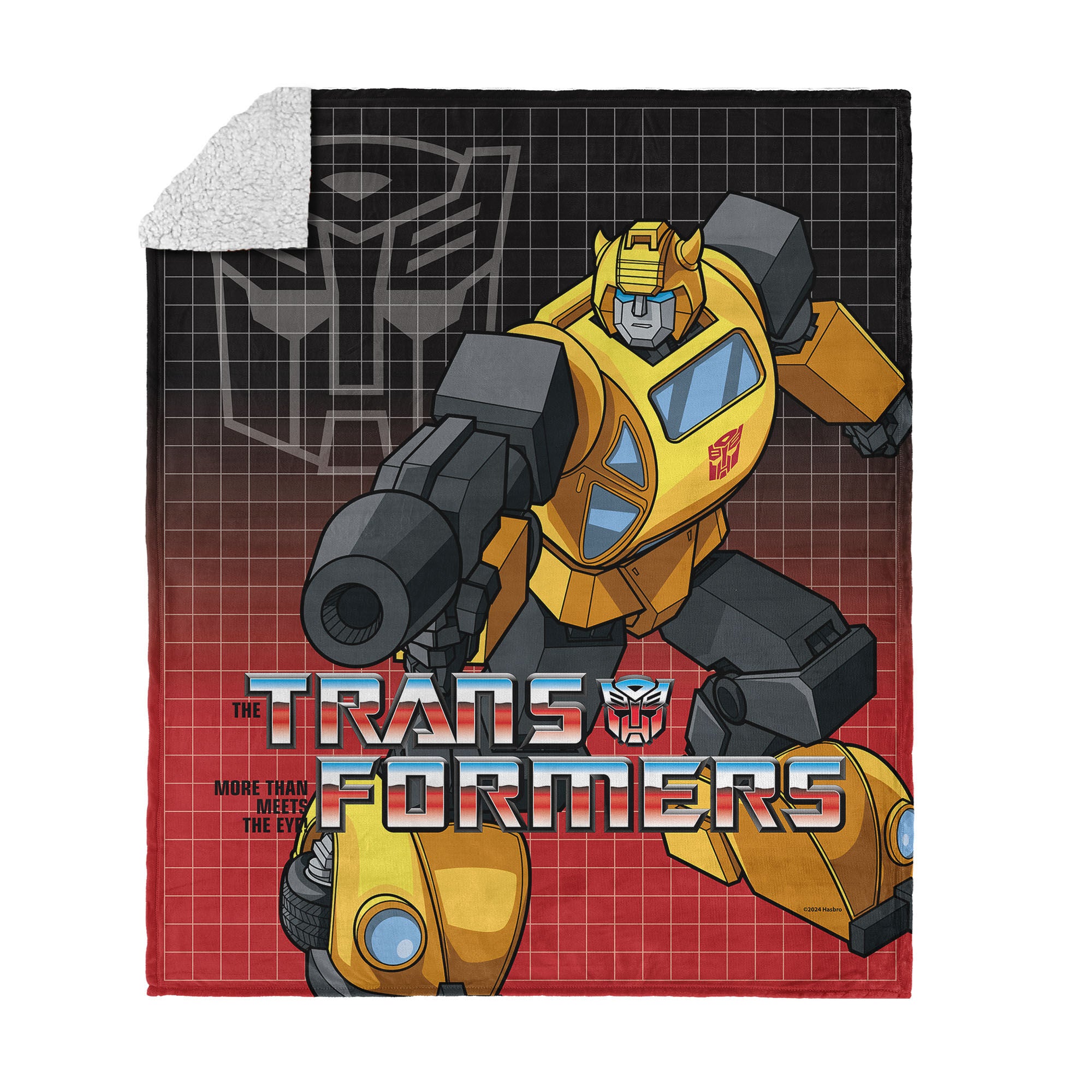 Hasbro Transformers G1 Optimus Prime And Megatron Silk Touch Sherpa Throw Blanket 50X60 Inches, TRANSFORMERS, hi-res image number 0