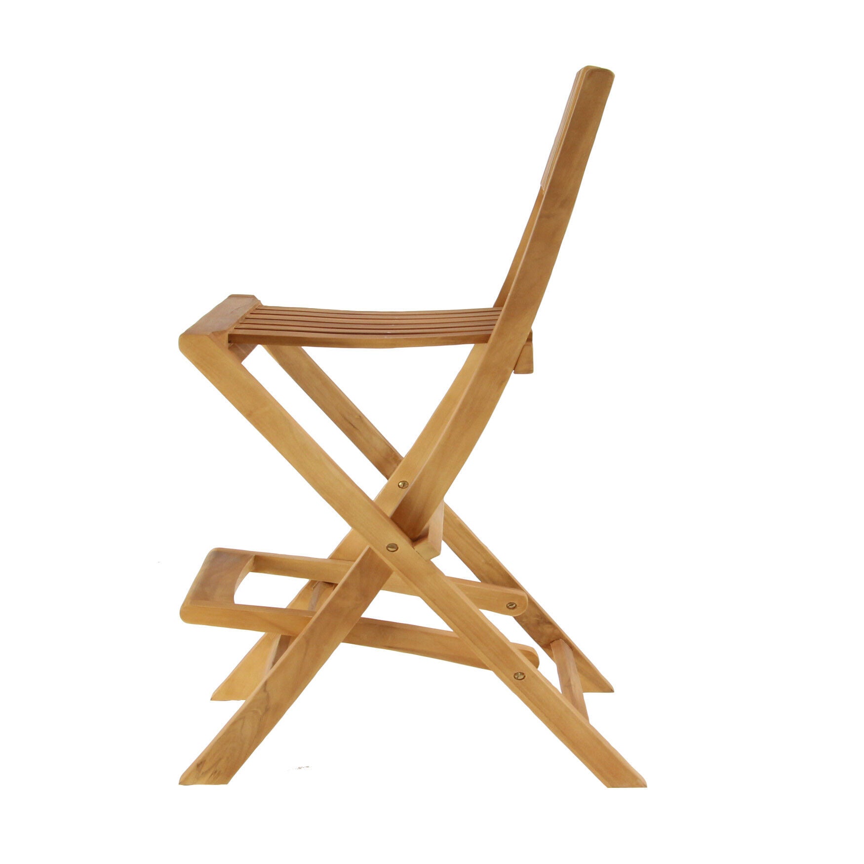 Set Of 2 Brown Teak Wood Traditional Bar Stool, , alternate image number 2