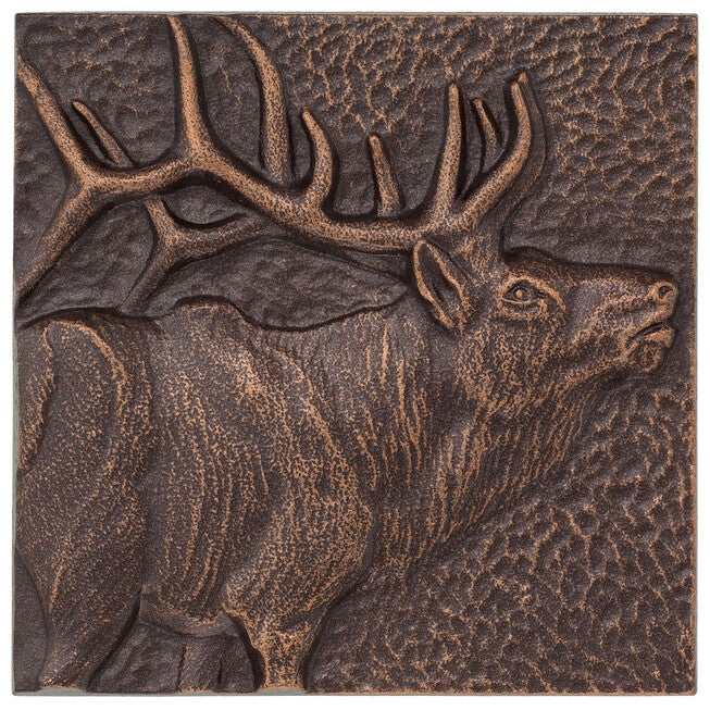 Elk 8 inches x 8 inches Indoor Outdoor Wall Décor, , on-hover image number null
