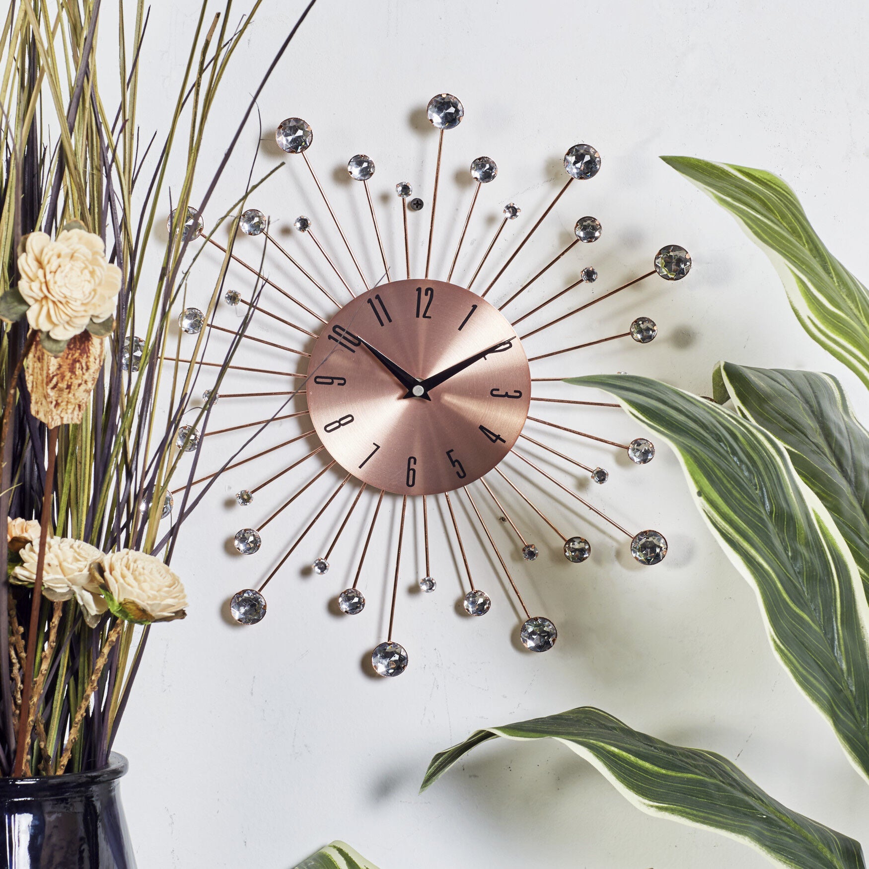 Copper Metal Glam Wall Clock, , alternate image number 5