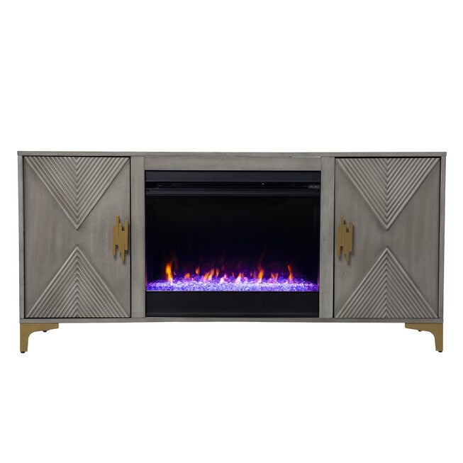 Lantara Color Changing Fireplace W Media Storage, , on-hover image number null