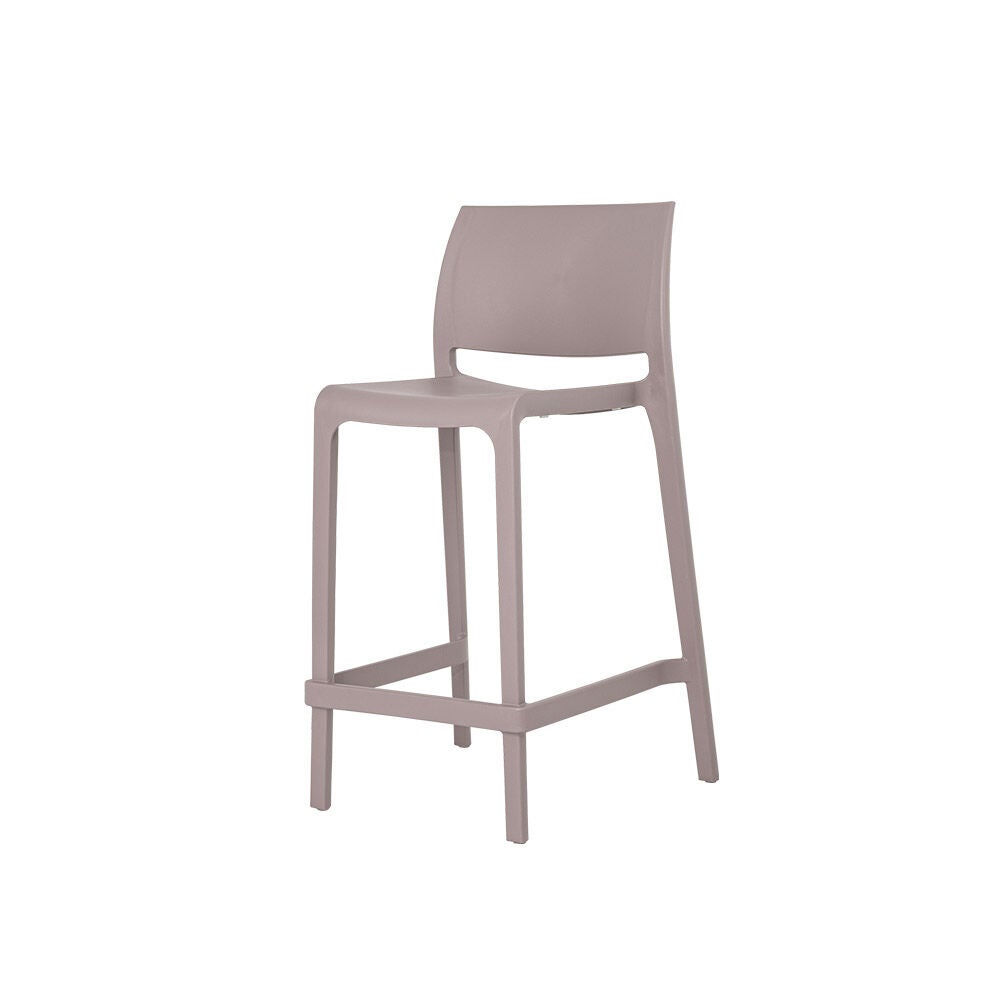 Set of 2 Sensilla Outdoor Stackable Counter Stools, TAUPE, alternate image number 2